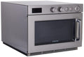 SARO Mikrowelle, 1500 W, 230 V, 26 L, Silber, SAMSUNG für Gastronomie, 5 Leistungsstufen, Edelstahl/Keramik, Drehregler
