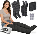 GZGHRZQS Kompressor, Schwarz, Lymphdrainage Gerät Beine Professional Beinmassagegerät, XXL BeinmassagegeräT FüR Schmerzlinderung Und Durchblutung