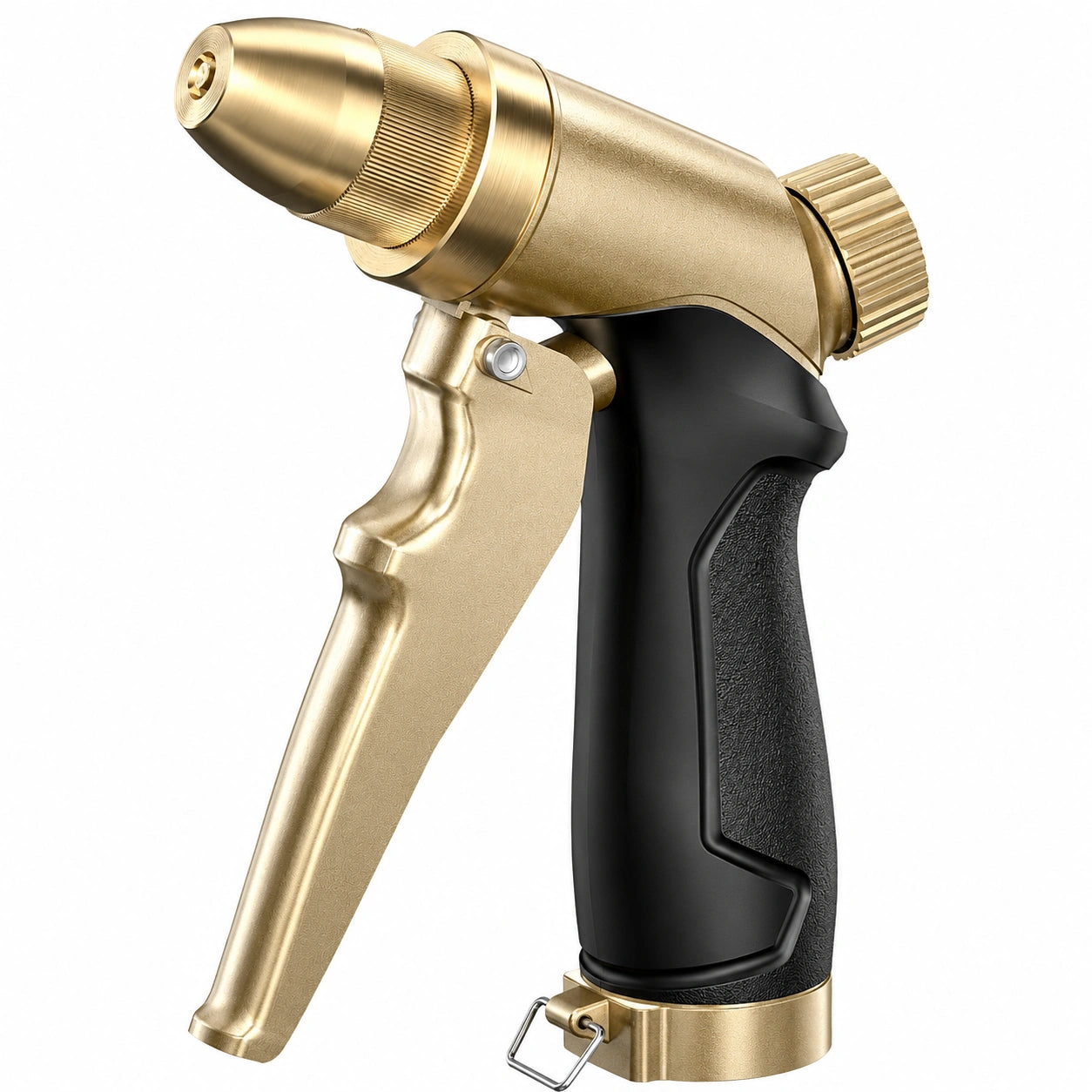 Gartenbrause 19 cm Messing Schwarz Gold mit verstellbarer Sprühfunktion