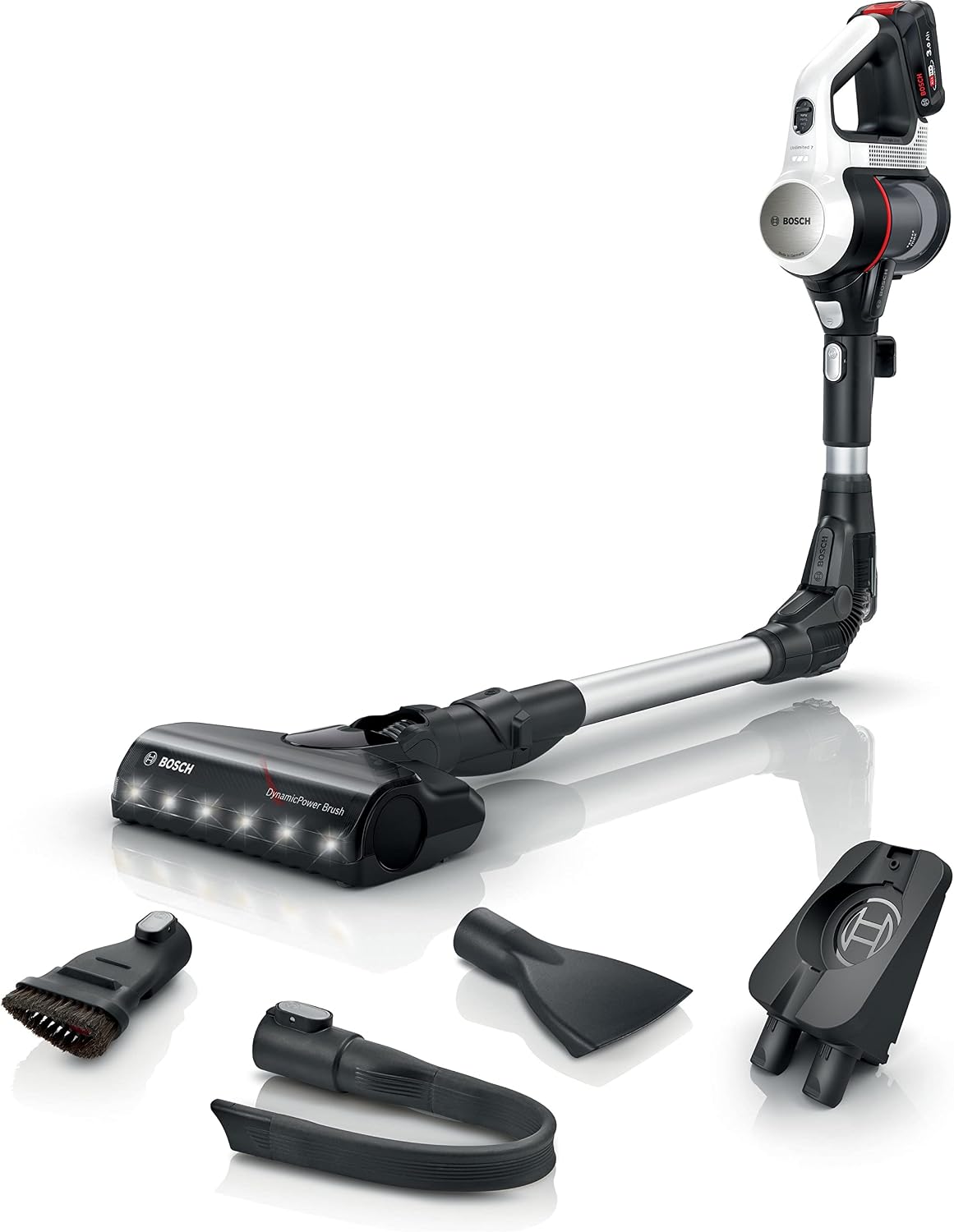 Bosch Staubsauger, 18 V, 3 Ah, Weiß