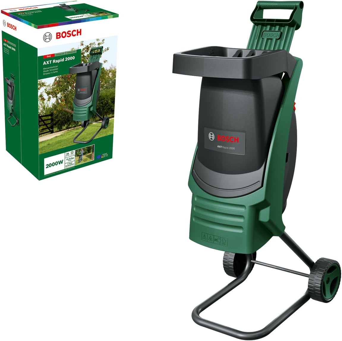 Bosch Häcksler & Mulcher, Weiß, AXT Rapid 2000 Häcksler