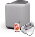 Klarstein Eiswürfelmaschine, 15 kg, Weiß, SparkIce, /Tag, Eiswürfel in 6 Min., Touchpad, 2 Eiswürfelgrößen, Automatische Reinigung