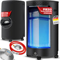 KESSER Heizstrahler, Schwarz, Gasheizer Keramik 4200 Watt Gas inkl. Gasdruckregler, Infrarot Keramikbrenner, Butan- oder Propangasflaschen