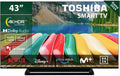 Toshiba Fernseher, 109,2 cm, Schwarz, Smart TV, 43UV3363DG TV (43') 4K Ultra HD Smart TV Noir 250 cd/m²