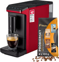 Tchibo Kaffeevollautomat, Rot, Esperto mini, Kaffeeprobierset