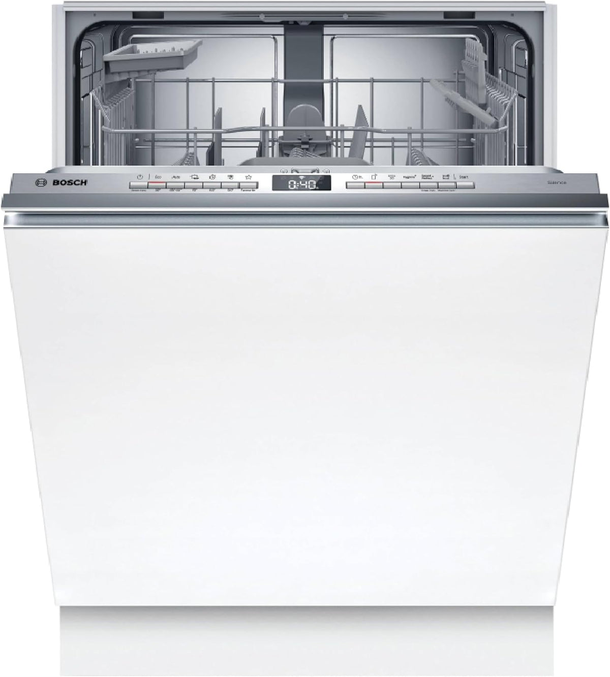 Bosch Geschirrspüler, 60 cm, Silber, Serie 4 Smarter Vollintegrierter SMV4HTX15E