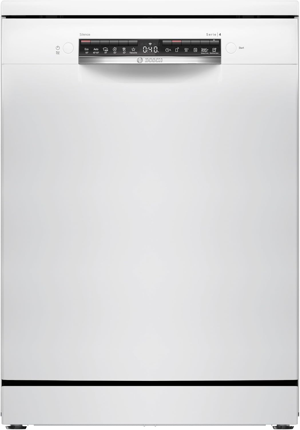 Bosch Geschirrspüler, 14 Maßgedecke, 60 cm, Weiß, Freistehend, Silence Programm, VarioFlex-Körbe und VarioSchublade - Flexibilität