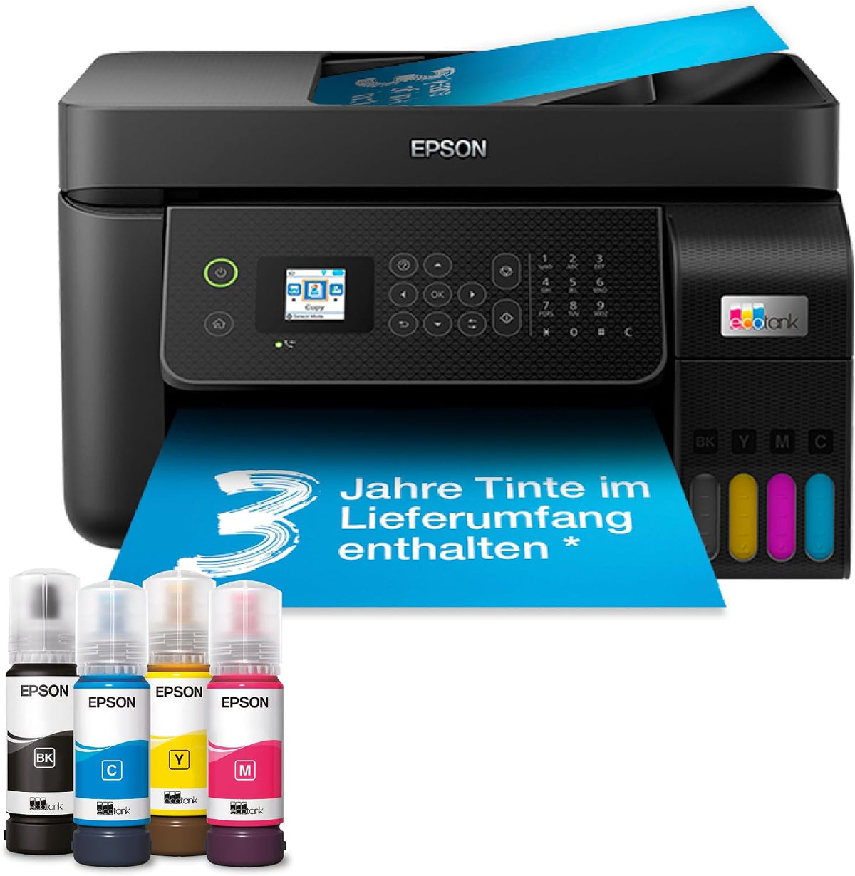 Epson Tintenstrahldrucker, Mehrfarbig, EcoTank ET-4800 Tintentankdrucker