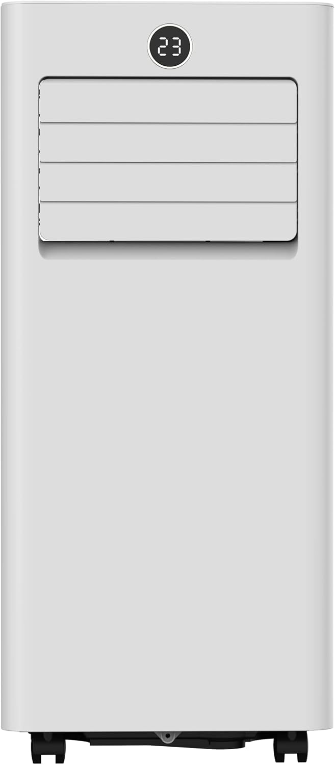 JUMMICO Klimaanlage, Weiß, Mobile 6000 BTU mit Abluftschlauch & Fensterkit