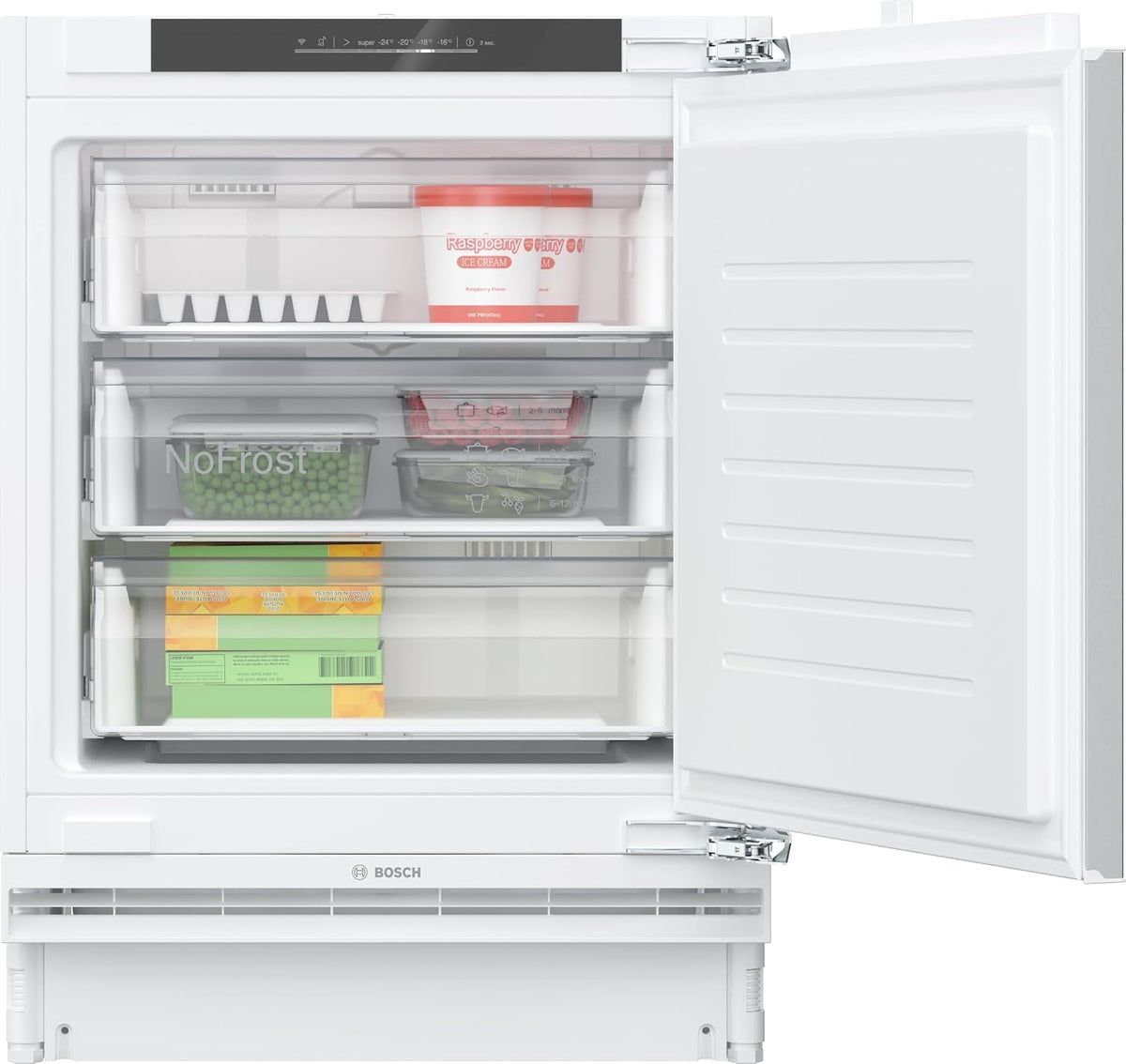 Bosch Gefrierschrank, 82 x 59.8 cm, 85 L, Weiß, Serie 6 Smarter Unterbau GUN21ADE0