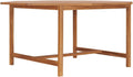 vidaXL Esstisch, 150x150x75 cm, Braun, Gartentisch Teakholz Massiv