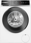 Bosch Waschmaschine, 10 kg, Weiß/Schwarz, WGB254031, Serie 8, Smarte, 1400 UpM, Made in Germany, Fleckenautomatik