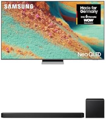 Samsung Fernseher, 65 Zoll, 163 cm, Schwarz, Neo QLED 4K TV QN85F Mini LED AI HW-Q810GF Q-Serie, 5'-Subwoofer