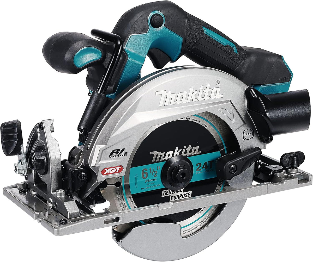 Makita Kreissägen, 165 mm, 40 V, Schwarz/Silber/Türkis, HS012GZ01 Max XGT bürstenlose Kreissäge, Lieferung in einem Makpac-Etui