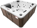 CANADIAN SPA CO. Audiogerät, weiß/braun, Winnipeg UV Hot Tub Outdoor Winterfest, 6 Personen Hot Tub mit LED Beleuchtung und Isolierabdeckung
