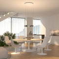 NEONA Deckenbeleuchtung, Schwarz, SOL LED Pendelleuchte Metall Ringdesign Dimmbar, Hängelampe mit Fernbedienung warmweiß bis kaltweiß Up Down