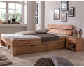 Bett, 100x200 cm, Das Futonbett Judith ist aus massiver Kernbuche gefertigt und mit natürlichem Öl behandelt., Braun