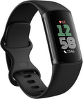 Fitbit Fitness-Tracker, Schwarz, Google Charge 6 Aktivitätstracker enthält eine 3 monatige, 7 Tage Akkulaufzeit