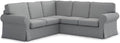 TLYESD Sofa, Hellgrau, Ektorp Sektional bezug, Ersatz für IKEA EKTORP 2 2 Sektionale Eck bezug, Ektorp 4-Sitzer- bezug