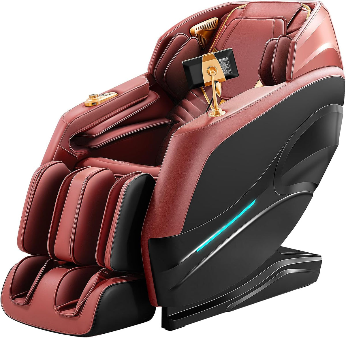 DUANDUAN Massagestühle & Sitzauflagen, Grau, 4D Massagesessel mit SL-Schiene, Zero Gravity, Ganzkörper Shiatsu