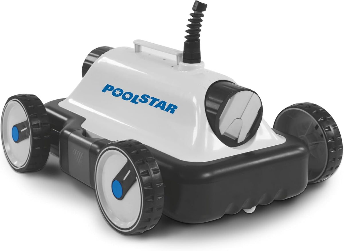 STEINBACH Poolroboter, 18 m, Schwarz, Poolstar Poolrunner S63, 061007AV, Vollautomatischer Bodensauger für Pools mit bis zu ²