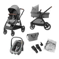 Maxi-Cosi Matratze, 22 kg, Grau, Zelia S Trio Kinderwagen 3 in 1 Komplettset, 0-4 Jahre, Zusammenklappbar, Kompakt