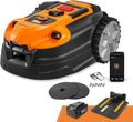 Lawnmaster Mähroboter, 18 m, 4ah, Orange/Schwarz, OcuMow18 ohne begrenzungskabel für bis zu 800㎡ Batterie, Hindernisvermeidung