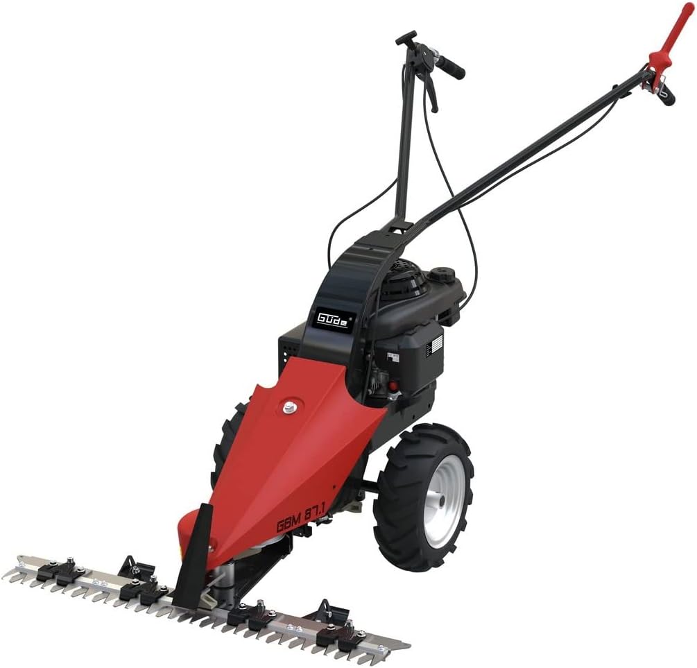 Güde Rasenmäher, 87 cm, Blau, GBM 87.1 Benzin Balkenmäher ( mit 3500 Watt, Arbeitsbreite, Radantrieb) 95456