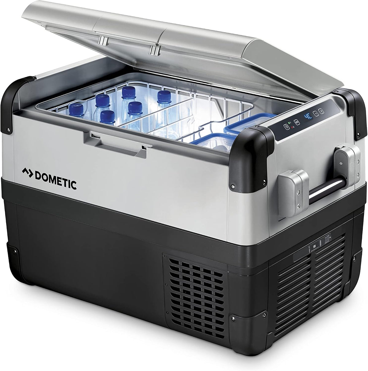 DOMETIC Kompressor, 46 Liter, 230 V, 24 V, Silber/Schwarz, CFX 50 -Kühlbox, 12/ und für Auto, Boot, Wohnmobil und Steckdose