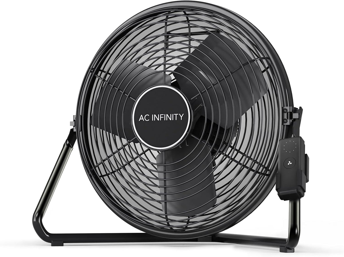 AC Infinity Gewächshaus, 300 mm, Schwarz, CLOUDLIFT S12, Industrieller Wandventilator mit kabellosem, EC-Motor