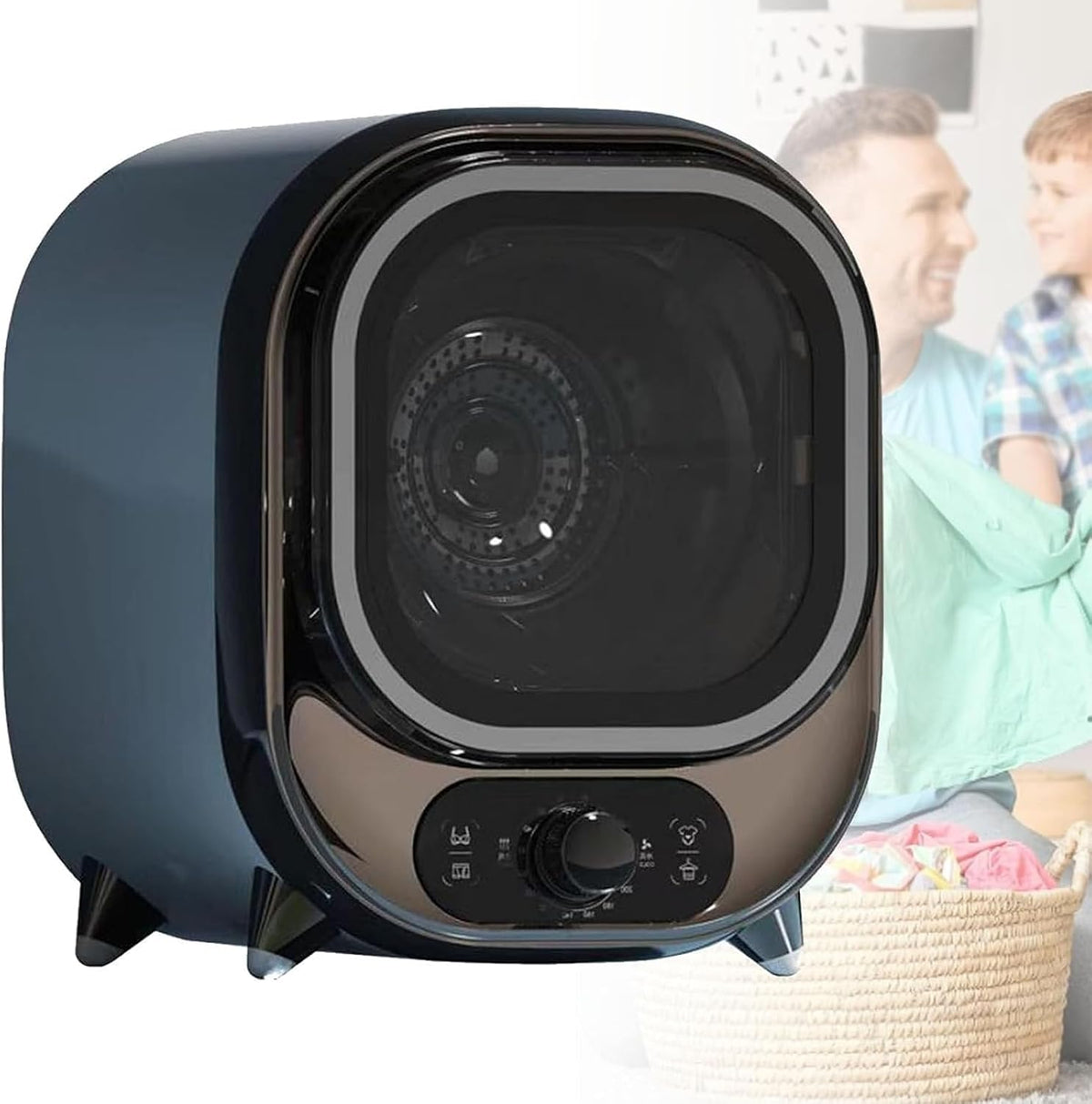 Wäschetrockner, 350 * 430 * 430 mm, 0,8 Kg, 300 W, 5 Kg, Weiß, Mini, KapazitäT, Kompakter Schleudertrockner, BelüFtet Trocknen