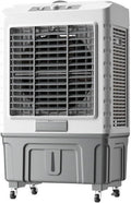 sunbiaouk Mobiles Klimagerät, Kunststoff, Metall, Weiß, Verdunstungskühler, tragbarer Ventilator mit Kühlfunktion