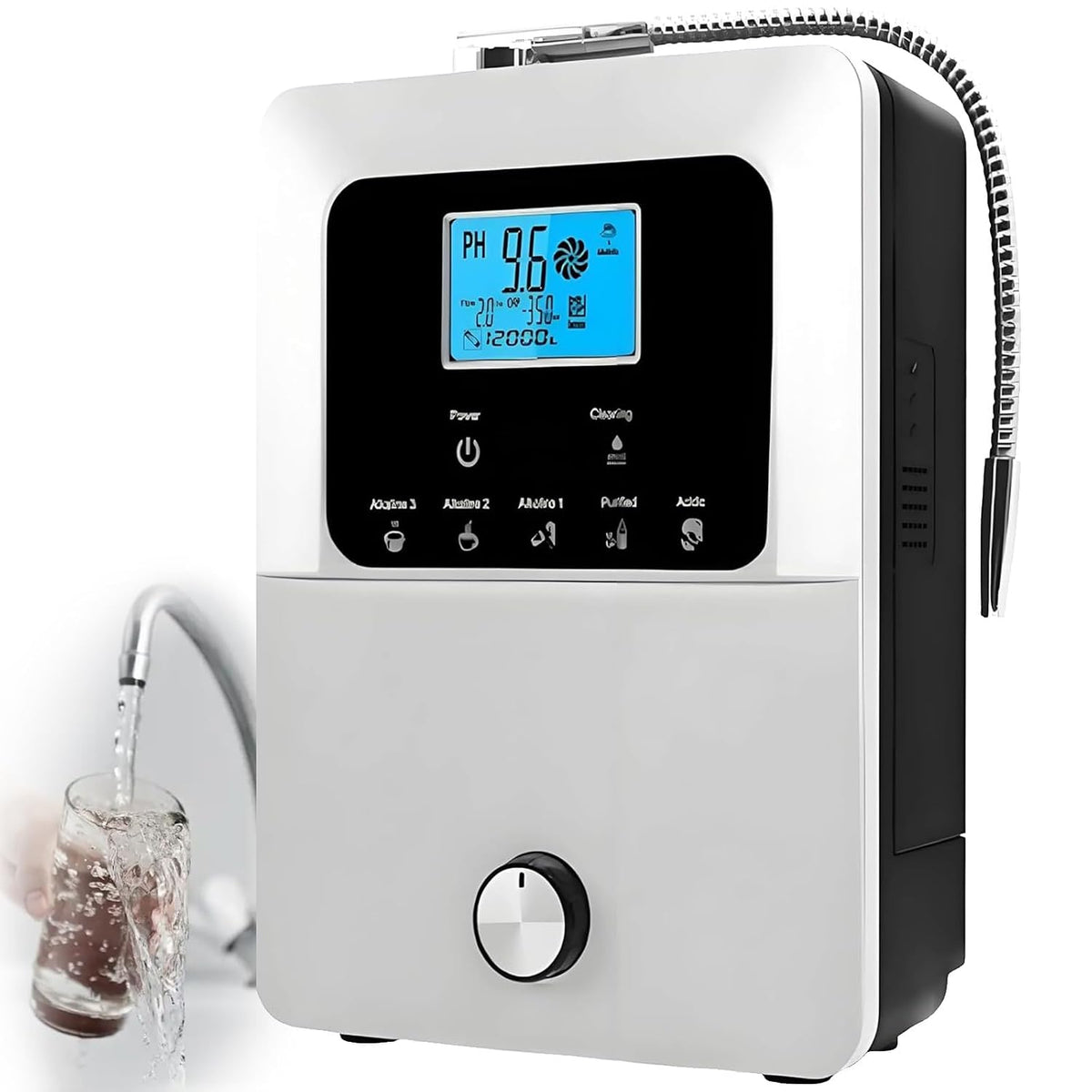 CHENWY Wasseraufbereiter, 8000 Liter, Silber, Wasserionisierer und, Alkalischer Wasserionisierer, Redoxpotential Bis Zu -800 Mv