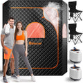 Binecer Dampfglätter, Schwarz/Orange, Portable Sauna Box