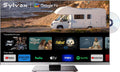 SYLVOX Fernseher, 12 V, Schwarz, Smart TV, 22' Wohnmobil mit DVD-Player, Smart TV 1080P Full HD