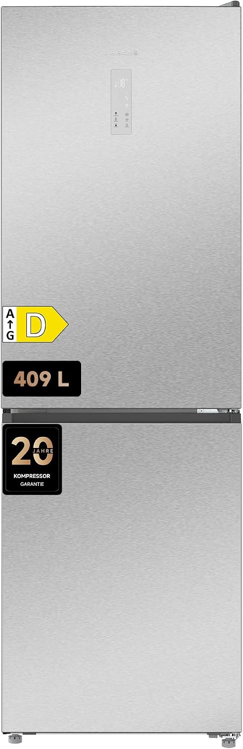 dreame Kühlschrank, 409 L, Silber, Mega Pro mit SpaceBoost Mega-Kapazität, schlankem Design, schneller und gleichmäßiger Kühlung