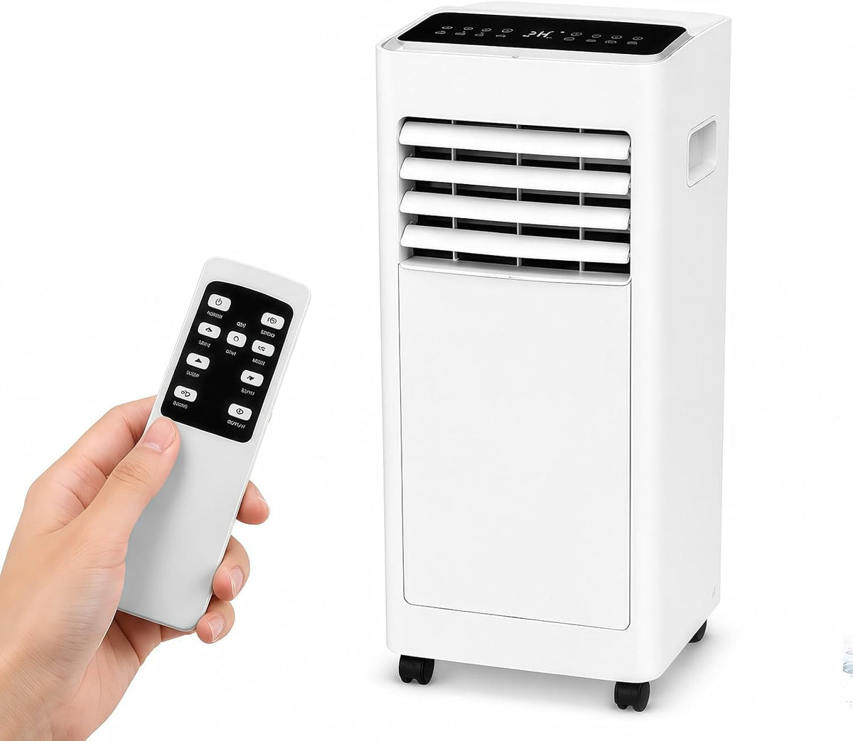 JIYINGHUI Mobiles Klimagerät, 1000 W, 2 L, Weiß, Klimaanlage Mobil 9000 BTU, 3 in 1 Kühlung Entfeuchtung Ventilation