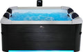 MSpa Badewannen mit Sprudelfunktion, Schwarz/Weiß, Whirlpool Smart Wi-Fi quadratisch Oslo F-OS063 W (6