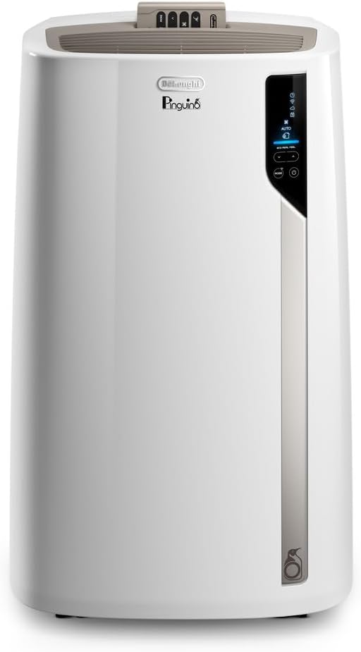 De'Longhi Klimaanlage, 2,9 kW, 100 m, Weiß, Pinguino mobile PACEL110ERFWiFi, mobiles Klimagerät, Räume bis ³, Entfeuchtungsfunktion