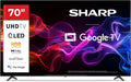 Sharp Fernseher, 70 Zoll, Schwarz, Smart TV, 70HP5765E QLED Google Smart TV 4K Dolby Vision HDR