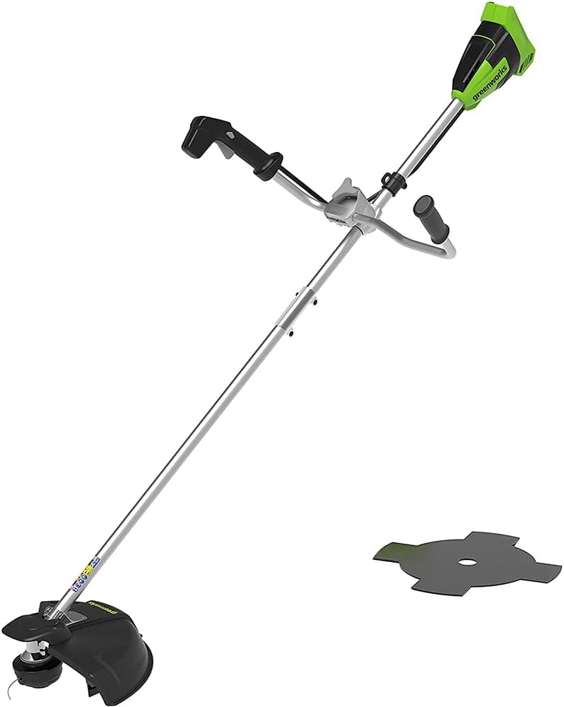 Greenworks Rasentrimmer, 40 cm, 25 cm, 2 mm, 40 V, Schwarz/Grün/Silber, 40 V Akku Freischneider mit bürstenlosem Motor