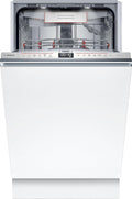Bosch Geschirrspüler, 10 Maßgedecke, 45 cm, Silber, SPV6EMX05E Serie 6 Vollintegrierter, Time Light, AquaStop, Active Water Technologie