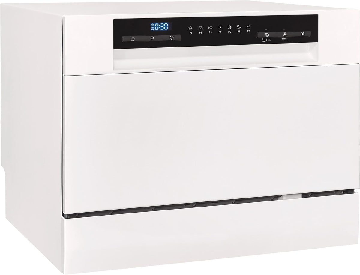 Exquisit Tischgeschirrspüler, 55 cm, Weiß, GSP206-030D - Spülmaschine