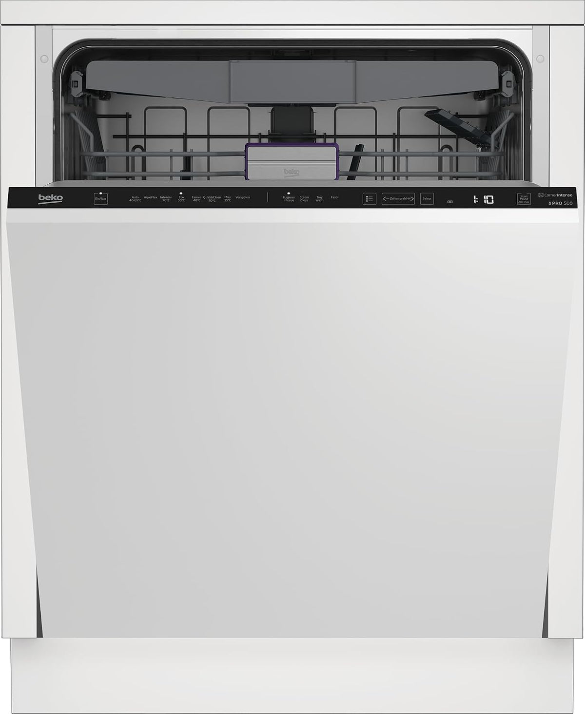 Beko Geschirrspüler, 60 cm, Silber, BDIN38561C bPRO 500 Einbau- vollintegriert, für 14 Maßgedecke, 3 Spülebenen