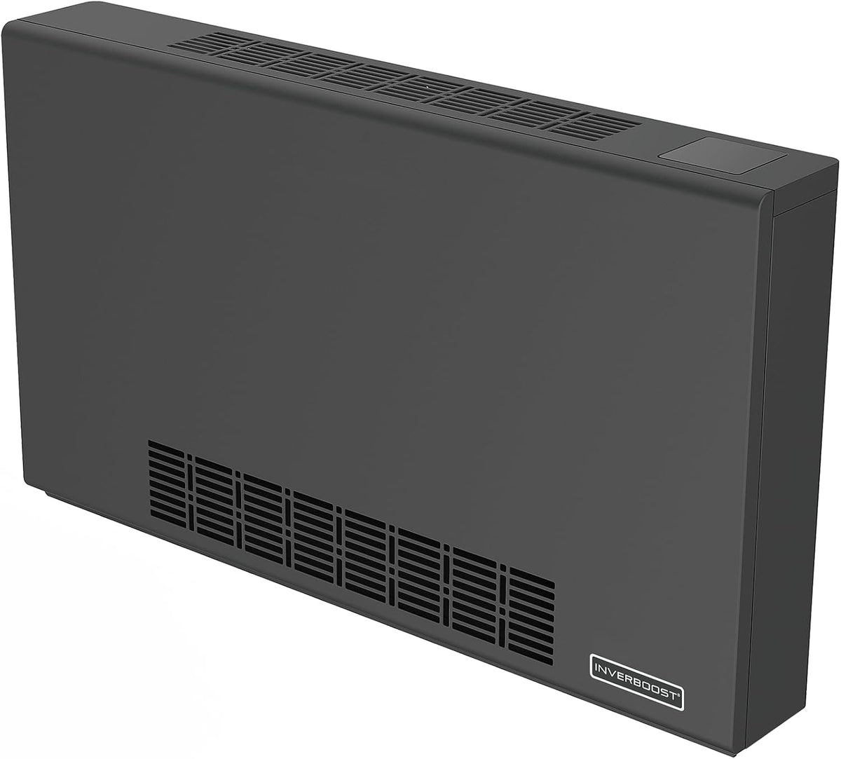 Inverboost Heizkörper, 145 mm, 3 kW, Schwarz, Wärmepumpen -Konvektor, ultradünn, Wärmetauscher, Ventilator, steuerbar per App