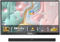 SYLVOX Fernseher, 65 Zoll, Schwarz, Smart TV, Outdoor TV, Smart TV wasserdichte Outdoor, 4K für draußen, Unterstützung Google Assistant