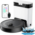 Lefant Saugroboter, Schwarz, mit Wischfunktion M2S Pro, Staubsauger Roboter mit Automatischer Staubentleerung, LiDAR-Navigation Mapping