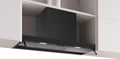 Serie Dunstabzugshaube, 80 cm, Transparent, Integrierte Designhaube, Klarglas, Mattschwarz, DBB85CC60