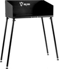 BBQ-Toro Beistelltisch, 75 x 40 cm, Stahl, Schwarz, Dutch Oven Tisch, Stahltisch für Bräter und Grillzubehör, Grilltisch mit Einstellbaren Füßen