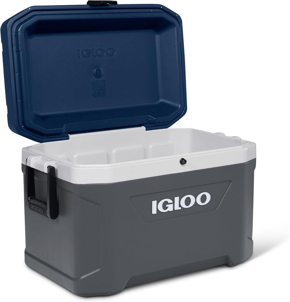 Igloo Mini-Kühlschrank, 51 Liter, Grau, Maxcold 54 Passiv-Kühlbox, Isolierbehälter für Camping und Freizeit